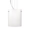 Besa Lighting Tamburo 8 Cable Pendant, Opal Matte, Satin Nickel Finish, 1x11W LED 1KG-400607-LED-SN - alternate 1